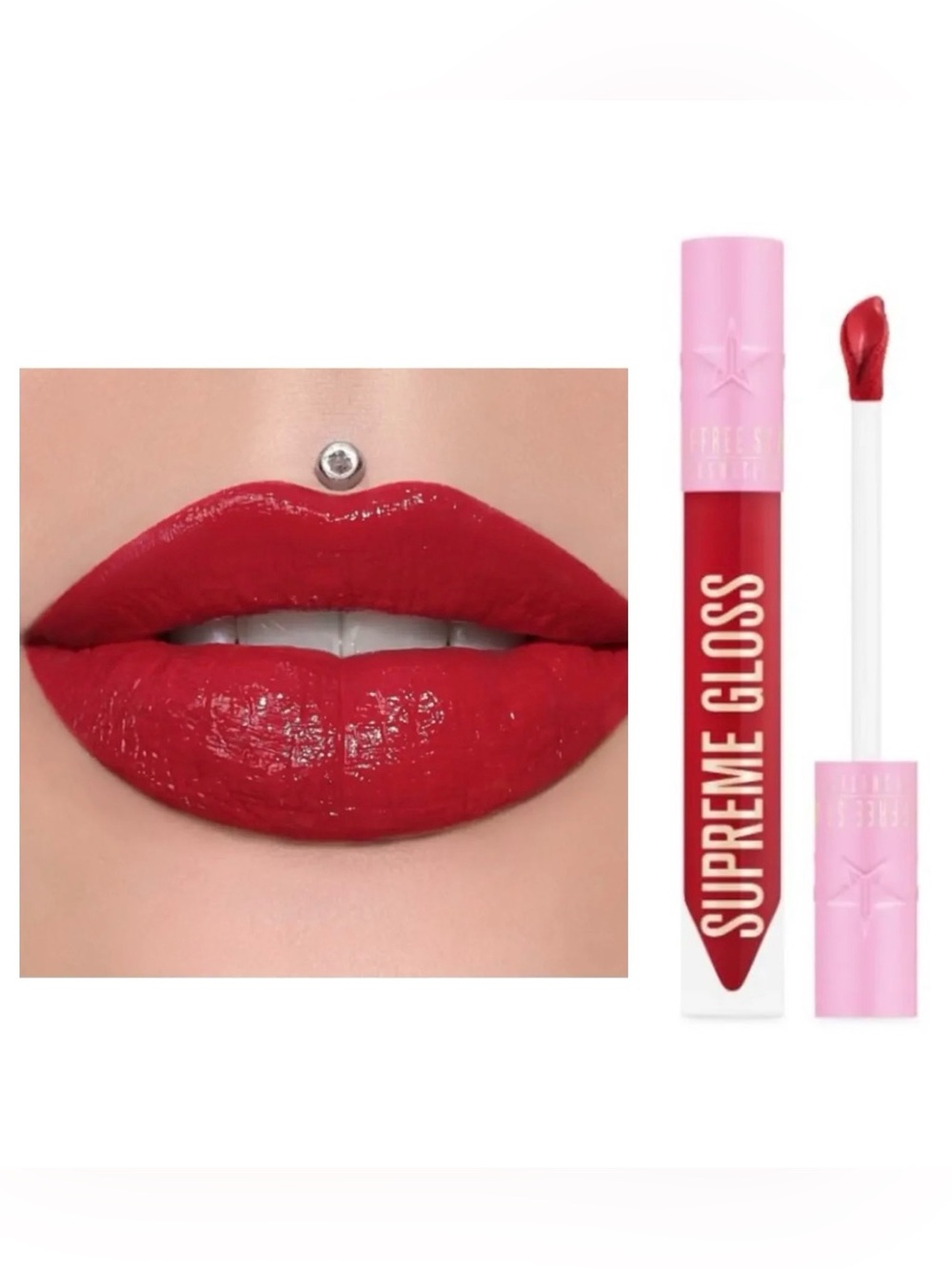 Jeffree Star Blood Sugar Red Full Pigment Supreme Lip Gloss Vegan Cruelty-free